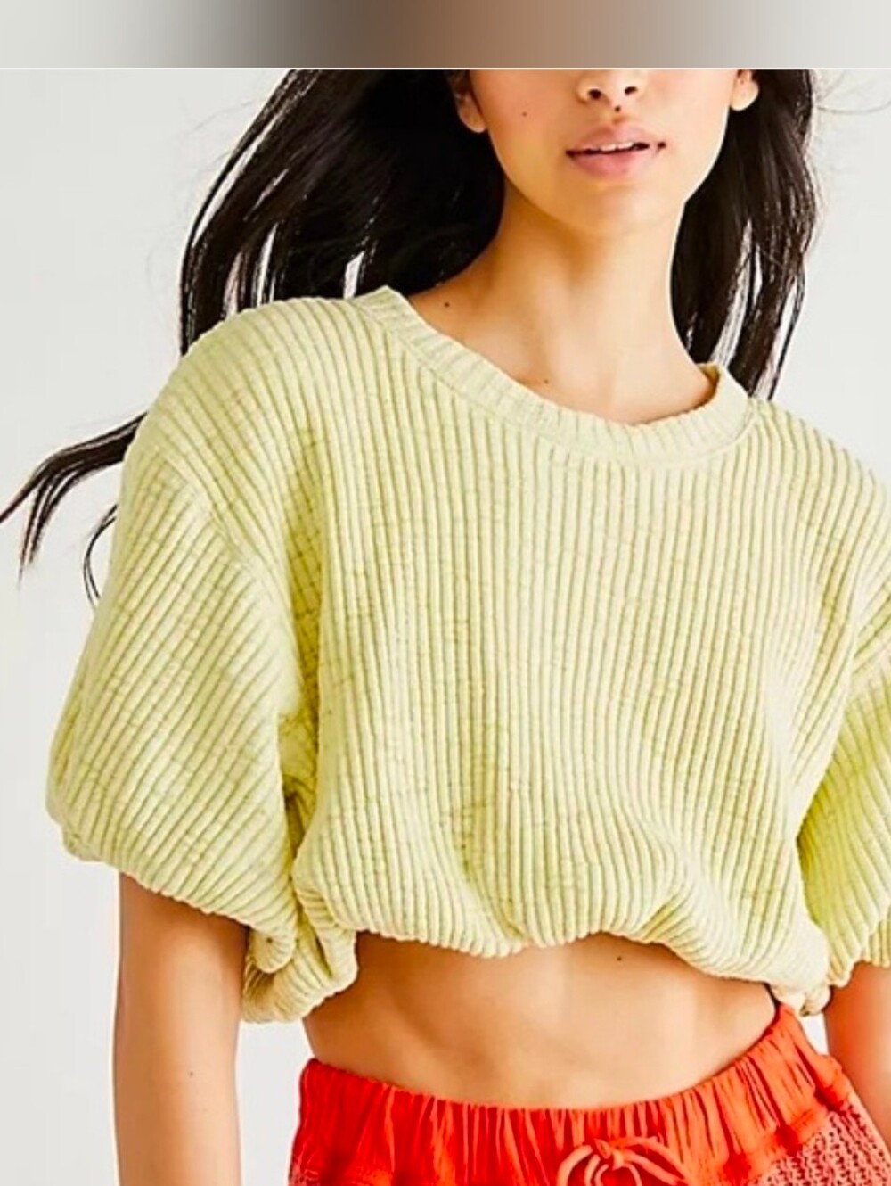 New Free People FP Beach Kelsey Bubble Top Tee NWT, Size Small